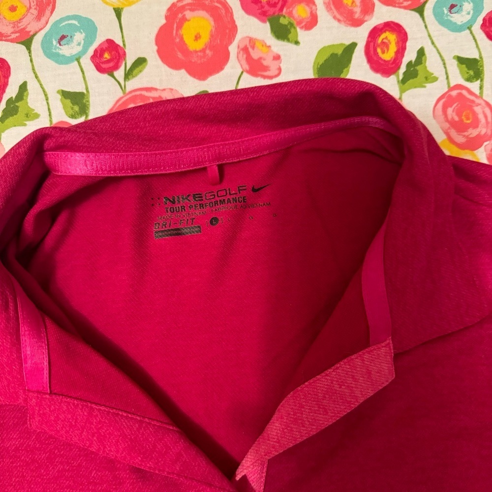 Women’s large Nike golf polo orchards pink - Picture 3 of 4